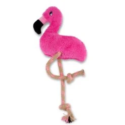 Becothings Beco Plush Toy - Flamingo -honden benodigdheden becothings beco plush toy flamingo 2
