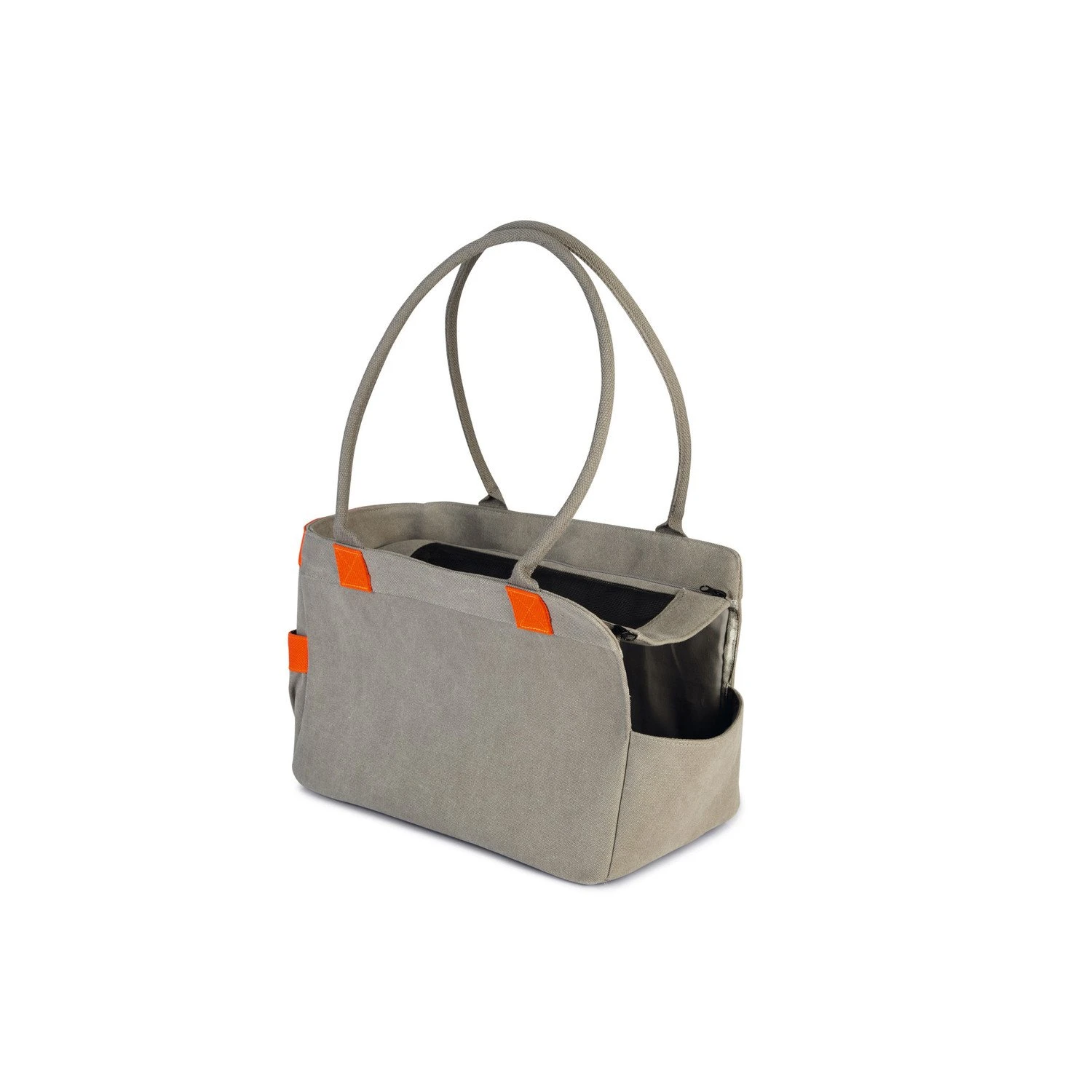 Beeztees Beeztees Schouder Draagtas Metka - 40x20x28 Cm - Grijs 4 Beeztees Beeztees Schouder Draagtas Metka - 40x20x28 Cm - Grijs - Afbeelding 2