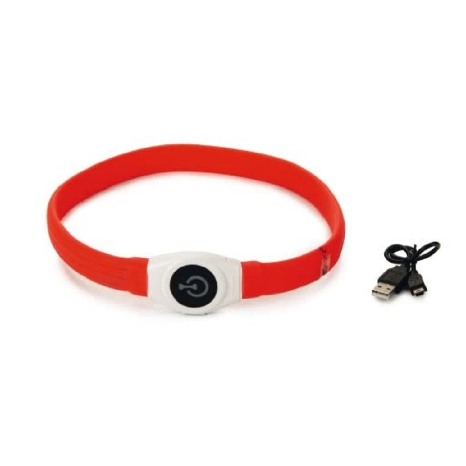 Beeztees Brede LED Halsband Hond - Verstelbaar - 65 X 2.5 Cm - Rood - Lichtgevende Halsband 3 Beeztees Brede LED Halsband Hond - Verstelbaar - 65 X 2.5 Cm - Rood - Lichtgevende Halsband
