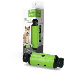 Eat Slow Live Longer Feed And Treat Roller - Groen - L - 23 X ø 8 Cm -honden benodigdheden eat slow live longer feed and treat roller groen l 3