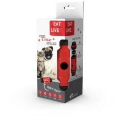Eat Slow Live Longer Feed And Treat Roller - Rood - S - 16,5 X ø 7 Cm 9 Eat Slow Live Longer Feed And Treat Roller - Rood - S - 16,5 X ø 7 Cm -honden benodigdheden eat slow live longer feed and treat roller rood s 3