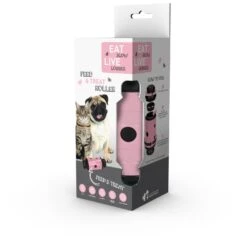 Eat Slow Live Longer Feed And Treat Roller - Roze - S - 16,5 X ø 7 Cm -honden benodigdheden eat slow live longer feed and treat roller roze s 3