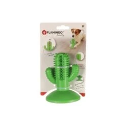 Flamingo Dental Toy - Snack Cactus - Hondenspeelgoed - Groen -honden benodigdheden flamingo dental toy snack cactus hondenspeelgoed g 2
