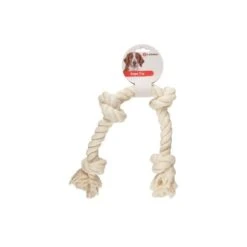 Flamingo Flostouw Jack - Katoen - Wit XXL - 4 Knopen - 60 Cm -honden benodigdheden flamingo flostouw jack katoen wit xxl 4 knopen 60 2