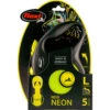 Flexi Flexi Hondenriem - Tape - L - New Neon - Geel - 5 Meter -honden benodigdheden flexi flexi hondenriem tape l new neon geel 5 mete