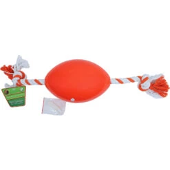 Gebr. De Boon Boon Activitybal Met Floss - Oranje/Wit - 70 Cm
