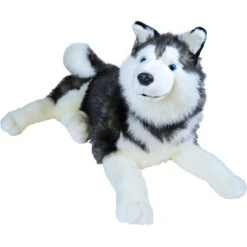 Gebr. De Boon Boony Natural Decoration Husky Pluche Liggend - 53 Cm