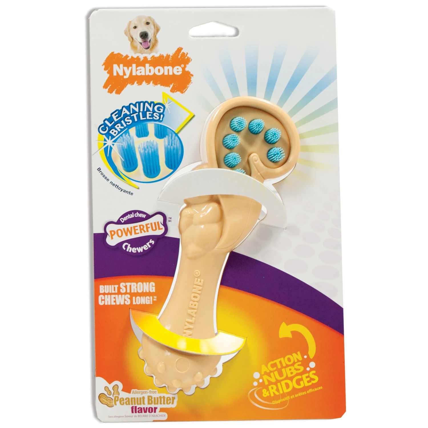 Nylabone Nylabone Dental Chew Bristle Brush Small 3 Nylabone Nylabone Dental Chew Bristle Brush Small