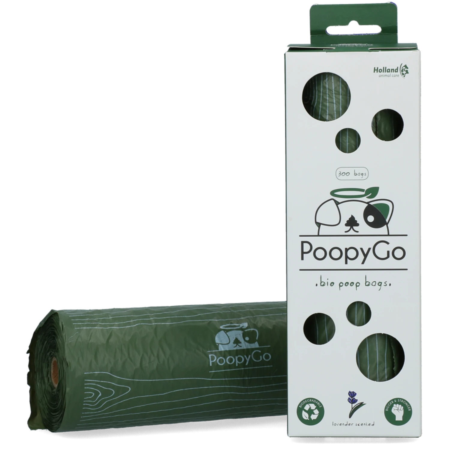 PoopyGo PoopyGo Eco Friendly - Lavendelgeur - 21x33 Cm - Tissue Box - 300 Poepzakjes Op Rol 4 PoopyGo PoopyGo Eco Friendly - Lavendelgeur - 21x33 Cm - Tissue Box - 300 Poepzakjes Op Rol - Afbeelding 2