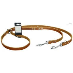 Tijssen Hondenriem Multi Vetleer Cognac