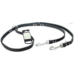 Tijssen Hondenriem Multi Vetleer Zwart